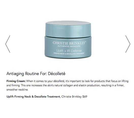 Antiaging Routine For: Décolleté